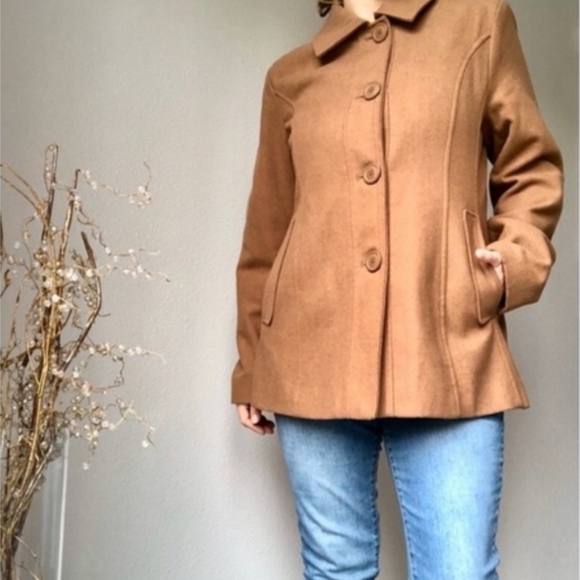 White Stag Jackets & Blazers - Vintage Brown Peacoat